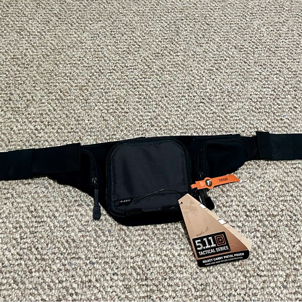 5.11 Tactical Black Belt Bag Sleek Durable Design